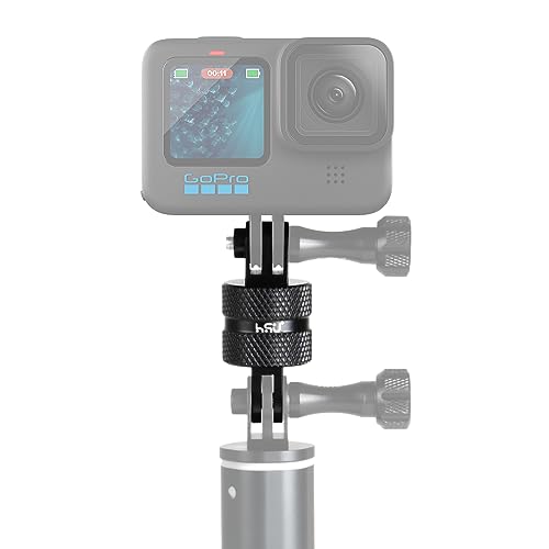 HSU Aluminium Kameraadapter für GoPro, 360 Grad Drehbare Verlängerungsarm für Hero 12/11/10/9/8/7/6/5/4/3 und die meisten Anderen Action-Kameras HSU Aluminium Kameraadapter für GoPro, 360 Grad Drehbare Verlängerungsarm für Hero 12/11/10/9/8/7/6/5/4/3 und die meisten Anderen Action-Kameras von HSU