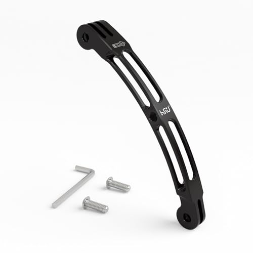 HSU Gebogener Verlängerungsarm für GoPro, Kamerahalterung aus Aluminiumlegierung mit 1/4 Schraubenloch für die meisten Action-Kameras (13,5CM) von HSU