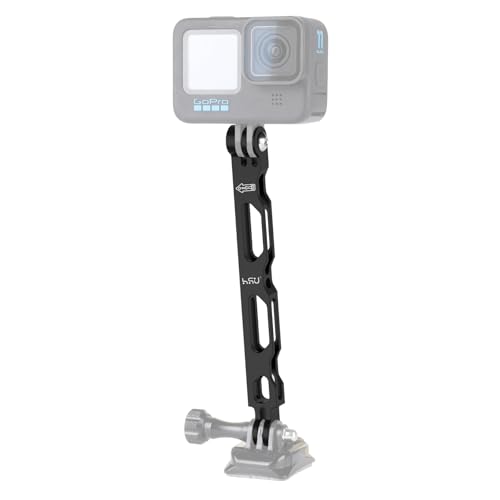 HSU Verlängerungsarm für GoPro, Kamerahalterung aus Aluminiumlegierung mit 1/4 Schraubenloch für die meisten Action-Kameras (16,5cm) von HSU