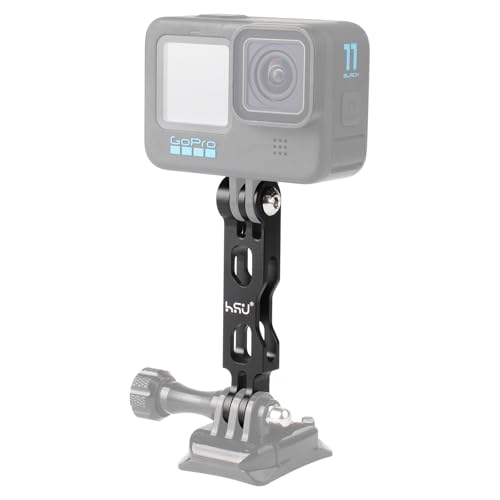 HSU Verlängerungsarm für GoPro, Kamerahalterung aus Aluminiumlegierung mit 1/4 Schraubenloch für die meisten Action-Kameras (8,5cm) von HSU