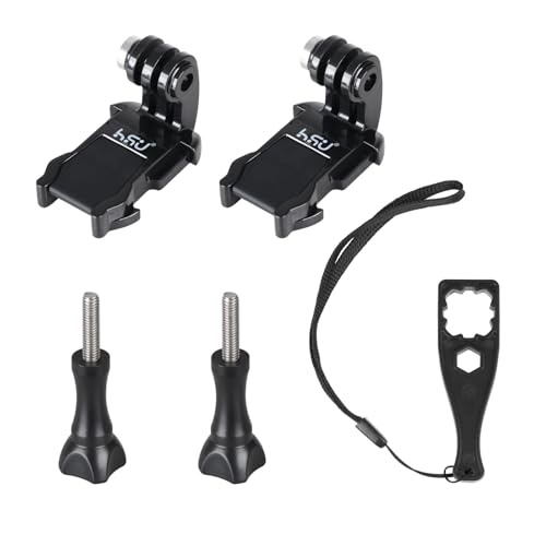 HSU Vertikale Oberfläche, Schnellmontage, J-Haken-Schnallenhalterung, lange Rändelschraube, Zubehör-Set für Go Pro Hero 12, 11, 10, 9, 8, 7, 6, 5, 4, 3+, 3, Akaso Campark und andere Action-Kameras HSU Vertikale Oberfläche, Schnellmontage, J-Haken-Schnallenhalterung, lange Rändelschraube, Zubehör-Set für Go Pro Hero 12, 11, 10, 9, 8, 7, 6, 5, 4, 3+, 3, Akaso Campark und andere Action-Kameras von HSU