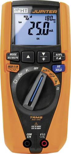 HT Instruments JUPITER Hand-Multimeter, RCD Tester kalibriert (ISO) digital CAT IV 600 V, CAT III 69 von HT Instruments