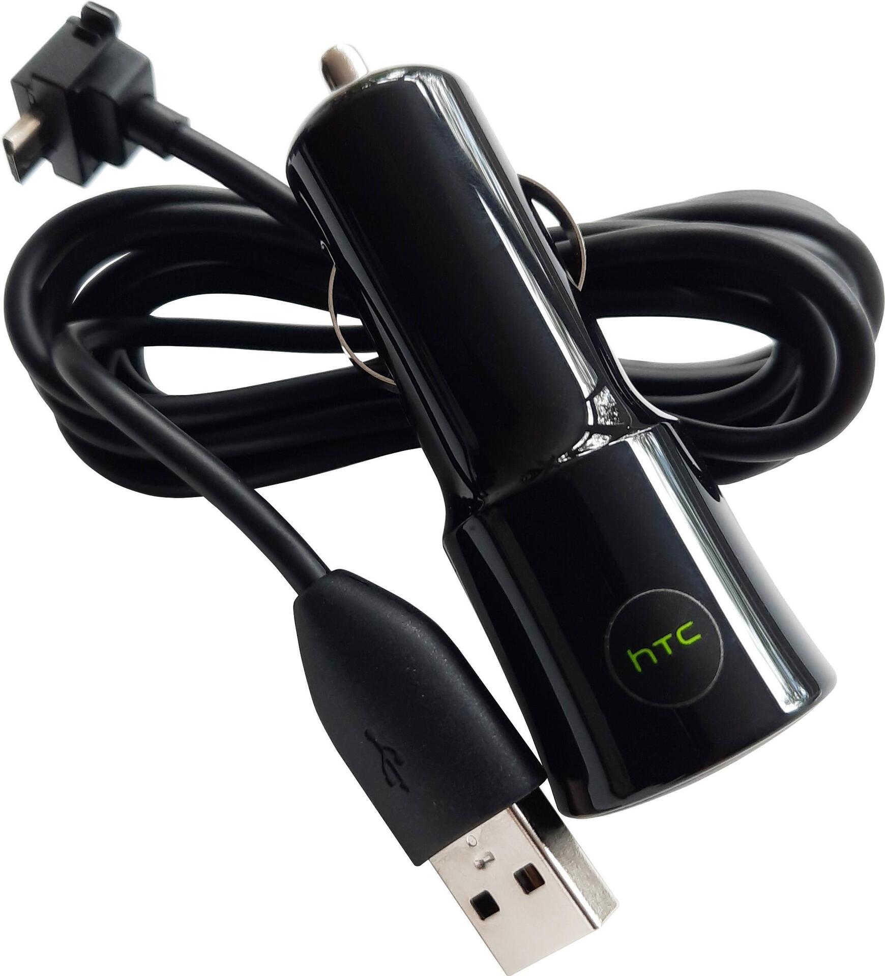 HTC CC-C120 1A KFZ Ladeger�t + DC-M410 Micro-USB Kabel in weiss Bulk (CC-C120) von HTC