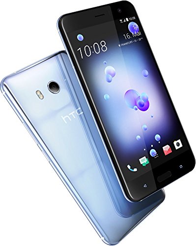HTC U11 Smartphone (13,97cm (5,5 Zoll), 16 MP Frontkamera, 64GB Speicher, Android) Amazing Silver, mit Alexa-Integration von HTC