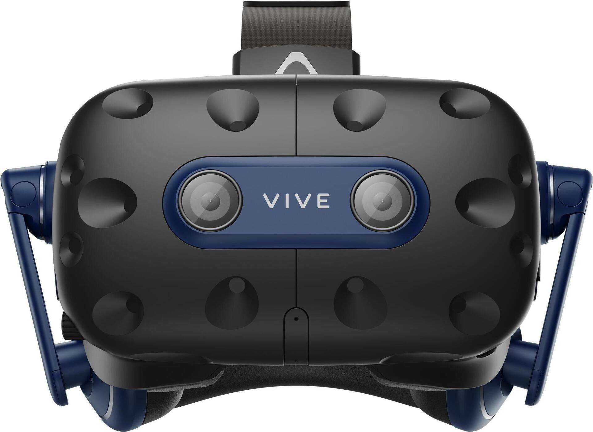HTC VIVE PRO 2 Full Kit Virtual Reality Brille Schwarz (matt), Schwarz/Blau inkl. Controller, mit integriertem Soundsystem (99HASZ014-00) von HTC