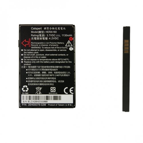 KGC Import Akku HTC BA S190 HERA160-35H00078-02M Li-Polymer - 3.7V - 1130mAh Akku - Kompatibel mit: HTC P4350 (Herald) - XDA Terra (Herald) HERA160 von HTC