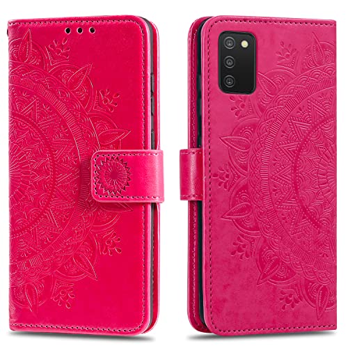 HTDELEC Handyhülle für Samsung Galaxy A03s Hülle,Lederhülle mit Kartensteckplatz und Magnetverschluss Klapphülle Book Case Tasche für Samsung Galaxy A03s - Rot HTDELEC Handyhülle für Samsung Galaxy A03s Hülle,Lederhülle mit Kartensteckplatz und Magnetverschluss Klapphülle Book Case Tasche für Samsung Galaxy A03s - Rot von HTDELEC
