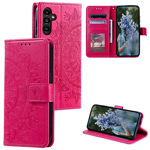 HTDELEC Handyhülle für Samsung Galaxy A05s 4G Hülle,Premium PU Lederhülle mit Kartensteckplatz und Magnetverschluss Klapphülle Book Case Schutzhülle - Rot HTDELEC Handyhülle für Samsung Galaxy A05s 4G Hülle,Premium PU Lederhülle mit Kartensteckplatz und Magnetverschluss Klapphülle Book Case Schutzhülle - Rot von HTDELEC