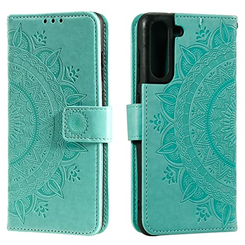 HTDELEC Handyhülle für Samsung Galaxy S21 FE 5G Hülle,Lederhülle mit Kartensteckplatz und Magnetverschluss Klapphülle Book Case Tasche für Samsung Galaxy S21 FE 5G - Grün HTDELEC Handyhülle für Samsung Galaxy S21 FE 5G Hülle,Lederhülle mit Kartensteckplatz und Magnetverschluss Klapphülle Book Case Tasche für Samsung Galaxy S21 FE 5G - Grün von HTDELEC