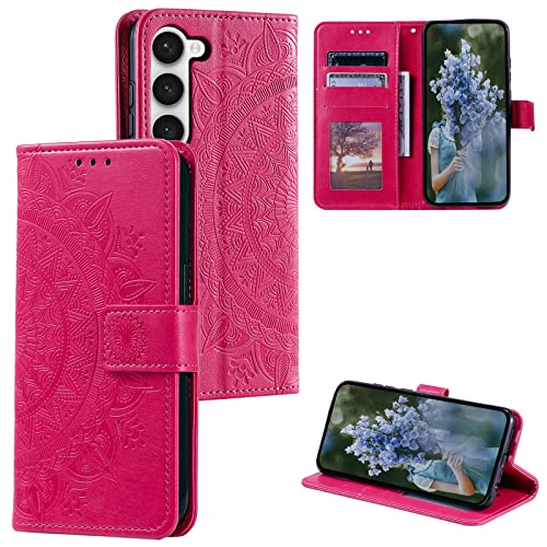HTDELEC Handyhülle für Samsung Galaxy S23 5G Hülle,Premium PU Lederhülle mit Kartensteckplatz und Magnetverschluss Klapphülle Book Case Schutzhülle - Rot HTDELEC Handyhülle für Samsung Galaxy S23 5G Hülle,Premium PU Lederhülle mit Kartensteckplatz und Magnetverschluss Klapphülle Book Case Schutzhülle - Rot von HTDELEC