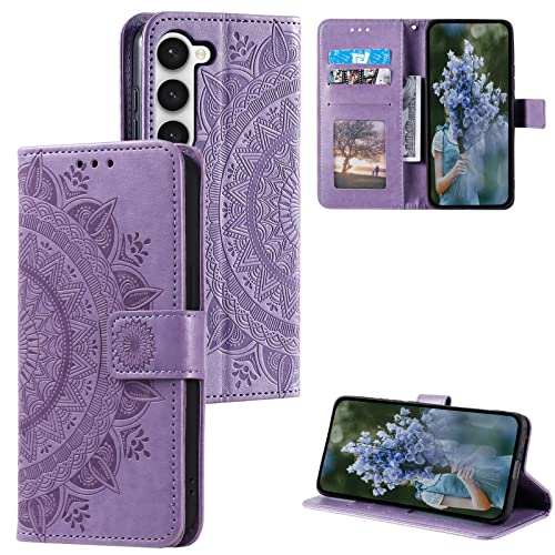 HTDELEC Handyhülle für Samsung Galaxy S23 5G Hülle,Premium PU Lederhülle mit Kartensteckplatz und Magnetverschluss Klapphülle Book Case Schutzhülle - Violett HTDELEC Handyhülle für Samsung Galaxy S23 5G Hülle,Premium PU Lederhülle mit Kartensteckplatz und Magnetverschluss Klapphülle Book Case Schutzhülle - Violett von HTDELEC