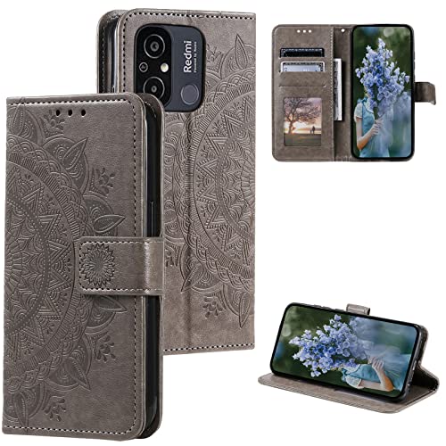 HTDELEC Handyhülle für Xiaomi Redmi 12C / Redmi 11A 4G Hülle,Premium PU Lederhülle mit Kartensteckplatz und Magnetverschluss Klapphülle Book Case Schutzhülle - Grau HTDELEC Handyhülle für Xiaomi Redmi 12C / Redmi 11A 4G Hülle,Premium PU Lederhülle mit Kartensteckplatz und Magnetverschluss Klapphülle Book Case Schutzhülle - Grau von HTDELEC