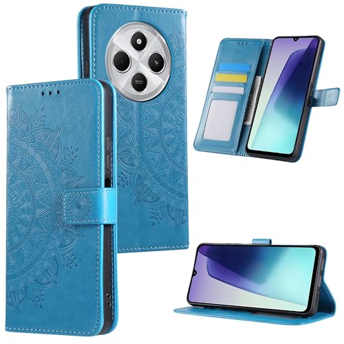 HTDELEC Handyhülle für Xiaomi Redmi 14C 4G / Redmi A4 5G Hülle,Premium PU Lederhülle mit Kartensteckplatz und Magnetverschluss Klapphülle Book Case Schutzhülle - Blau HTDELEC Handyhülle für Xiaomi Redmi 14C 4G / Redmi A4 5G Hülle,Premium PU Lederhülle mit Kartensteckplatz und Magnetverschluss Klapphülle Book Case Schutzhülle - Blau von HTDELEC