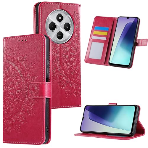 HTDELEC Handyhülle für Xiaomi Redmi 14C 4G / Redmi A4 5G Hülle,Premium PU Lederhülle mit Kartensteckplatz und Magnetverschluss Klapphülle Book Case Schutzhülle - Rot HTDELEC Handyhülle für Xiaomi Redmi 14C 4G / Redmi A4 5G Hülle,Premium PU Lederhülle mit Kartensteckplatz und Magnetverschluss Klapphülle Book Case Schutzhülle - Rot von HTDELEC