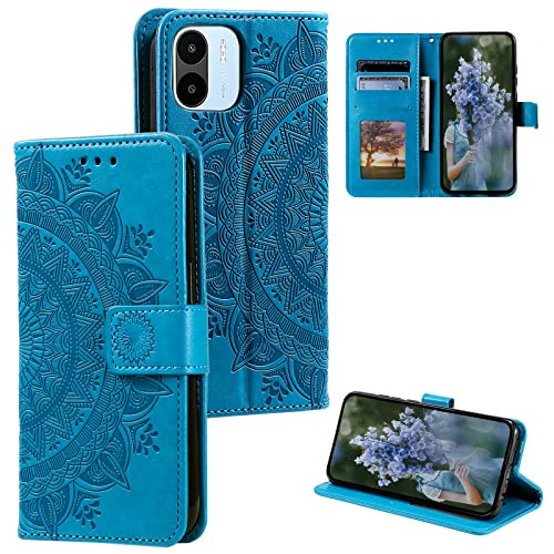 HTDELEC Handyhülle für Xiaomi Redmi A1 / Redmi A2 4G Hülle,Premium PU Lederhülle mit Kartensteckplatz und Magnetverschluss Klapphülle Book Case Schutzhülle - Blau HTDELEC Handyhülle für Xiaomi Redmi A1 / Redmi A2 4G Hülle,Premium PU Lederhülle mit Kartensteckplatz und Magnetverschluss Klapphülle Book Case Schutzhülle - Blau von HTDELEC