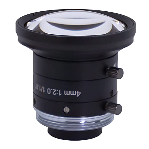 Machine Vision Festfokus-Objektiv für Industriekamera, C-Halterung, 1/1,8 Zoll, 5 MP, 4 mm, 6 mm, 8 mm, 12 mm, 16 mm, 25 mm, 35 mm, 50 mm, 75 mm, FA-Objektiv (4 mm) von HTENG VISHI
