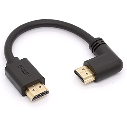 HTGuoji HDMI-Kabel, HDMI HDTV Adapterkabel, HDMI 2.0 Stecker auf Stecker, 4K HDR ARC Ethernet für Xbox One 4K, Blu-ray, Monitor (15 cm) von HTGuoji