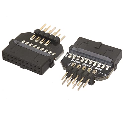 USB 3.0 auf 2.0 Adapter-Header, reversibel USB 2.0 9-poliges Gehäuse auf Motherboard USB 3.0 19-polige Header Buchse für Motherboard Datenübertragung Zubehör, Stil B USB 3.0 auf 2.0 Adapter-Header, reversibel USB 2.0 9-poliges Gehäuse auf Motherboard USB 3.0 19-polige Header Buchse für Motherboard Datenübertragung Zubehör, Stil B von HTGuoji