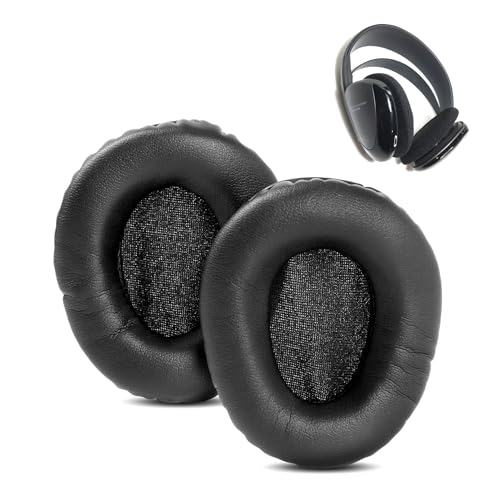 HTINDUSTRY Ohrpolster Ersatzkissen Kompatibel mit Sony MDR-IF130K MDR-IF230 MDR-85 Kopfhörern Ohrpolster mit weicherem Proteinleder/Memory-Schaum von HTINDUSTRY