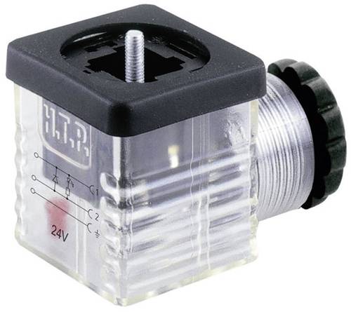 HTP Ventilstecker mit Diode Schwarz, Transparent Pole:2 + PE G1TU2DL1 Inhalt: 1St. von HTP