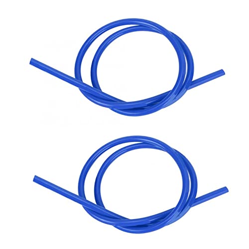 HTRJAPL Zündkabel 2 Stück Auto Auto Zündkabel 8mm Silikon Silicium Hartmetallkern Zündkabel 1m Lange Auto Zubehör Kabelbaum Zündspule(Blue) von HTRJAPL