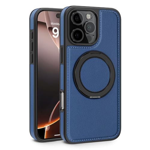 HTXONB 360 Leder Magnetische Drehhalterung Handyhülle für iPhone 16 15 14 13 12 11 Pro Max 16 15 14 Plus Kabelloses Laden Anti-Fall-Schutzhülle, Königsblau, Für iPhone 13 Pro Max HTXONB 360 Leder Magnetische Drehhalterung Handyhülle für iPhone 16 15 14 13 12 11 Pro Max 16 15 14 Plus Kabelloses Laden Anti-Fall-Schutzhülle, Königsblau, Für iPhone 13 Pro Max von HTXONB