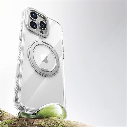 HTXONB 360° magnetische drehbare Halterung Schutzhülle für iPhone 16 15 14 13 Pro Max 16 Plus kabellose Ladeschutzhülle, transparent, für iPhone 16 Pro HTXONB 360° magnetische drehbare Halterung Schutzhülle für iPhone 16 15 14 13 Pro Max 16 Plus kabellose Ladeschutzhülle, transparent, für iPhone 16 Pro von HTXONB
