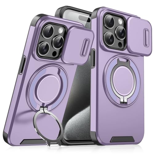 HTXONB Magnetische drehbare Halterung Handyhülle für iPhone 16 15 14 13 12 11 Pro Max 14 15 16 Plus Kabelloses Laden Push-Pull-Objektiv Anti-Drop-Schutzhülle, Lila, Für iPhone 16 Pro HTXONB Magnetische drehbare Halterung Handyhülle für iPhone 16 15 14 13 12 11 Pro Max 14 15 16 Plus Kabelloses Laden Push-Pull-Objektiv Anti-Drop-Schutzhülle, Lila, Für iPhone 16 Pro von HTXONB