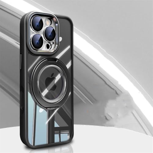 HTXONB Magnetische drehbare Halterung Handyhülle für iPhone 16 15 14 13 Pro Max 14 15 16 Plus Kabelloses Laden Anti-Fall-Schutzhülle, Schwarz, Für iPhone 15 HTXONB Magnetische drehbare Halterung Handyhülle für iPhone 16 15 14 13 Pro Max 14 15 16 Plus Kabelloses Laden Anti-Fall-Schutzhülle, Schwarz, Für iPhone 15 von HTXONB
