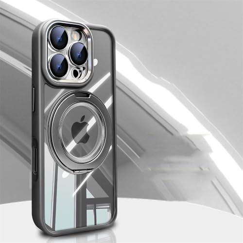 HTXONB Magnetische drehbare Halterung Handyhülle für iPhone 16 15 14 13 Pro Max 14 15 16 Plus Kabelloses Laden Anti-Fall-Schutzhülle, Titangrau, für iPhone 16 Pro Max HTXONB Magnetische drehbare Halterung Handyhülle für iPhone 16 15 14 13 Pro Max 14 15 16 Plus Kabelloses Laden Anti-Fall-Schutzhülle, Titangrau, für iPhone 16 Pro Max von HTXONB