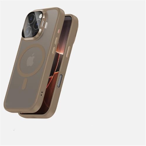 HTXONB TPU-Objektivhalterung, magnetische Handyhülle für iPhone 16 15 14 Pro Max, kabelloses Laden, Anti-Drop-Schutzhülle, Roségold, für iPhone 16 Pro Max HTXONB TPU-Objektivhalterung, magnetische Handyhülle für iPhone 16 15 14 Pro Max, kabelloses Laden, Anti-Drop-Schutzhülle, Roségold, für iPhone 16 Pro Max von HTXONB