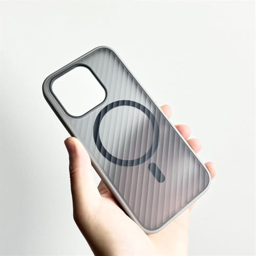 HTXONB Ultradünne, mattierte, magnetische Handyhülle für iPhone 16 15 14 13 Pro Max, kabellose Ladeschutzhülle, Fallschutz, Titangrau, für iPhone 14 Pro Max HTXONB Ultradünne, mattierte, magnetische Handyhülle für iPhone 16 15 14 13 Pro Max, kabellose Ladeschutzhülle, Fallschutz, Titangrau, für iPhone 14 Pro Max von HTXONB
