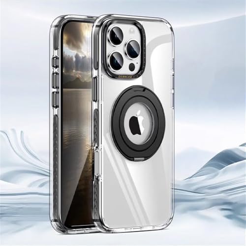 HTXONB Zweifarbige transparente Handyhülle mit magnetischer Drehhalterung für iPhone 16 15 14 13 Pro Max 16 15 14 Plus kabellose Ladeschutzhülle gegen Abstürzen, Knight Black, für iPhone 14 Pro HTXONB Zweifarbige transparente Handyhülle mit magnetischer Drehhalterung für iPhone 16 15 14 13 Pro Max 16 15 14 Plus kabellose Ladeschutzhülle gegen Abstürzen, Knight Black, für iPhone 14 Pro von HTXONB