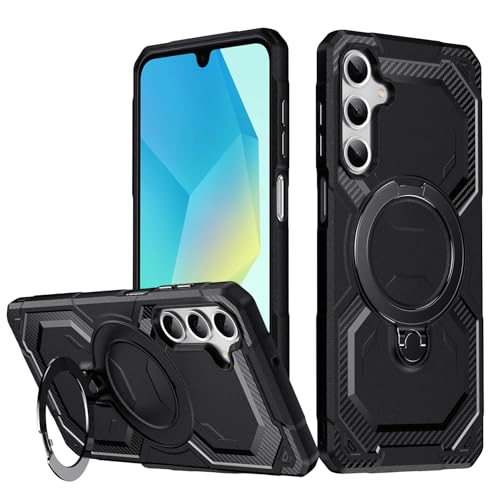 HTXWXJC Handyhülle für Galaxy A15, Samsung A15 SM-A156B SM-A155F, Ringhalter, integrierte magnetische Autohalterung, stoßfeste TPU-Schutzhülle für Samsung Galaxy A15, Schwarz HTXWXJC Handyhülle für Galaxy A15, Samsung A15 SM-A156B SM-A155F, Ringhalter, integrierte magnetische Autohalterung, stoßfeste TPU-Schutzhülle für Samsung Galaxy A15, Schwarz von HTXWXJC