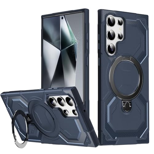 HTXWXJC Handyhülle für Galaxy S22 Ultra, Samsung S22 Ultra SM-S908B Ringhalter, integrierte magnetische Autohalterung, stoßfeste TPU-Schutzhülle für Samsung Galaxy S22 Ultra, Blau HTXWXJC Handyhülle für Galaxy S22 Ultra, Samsung S22 Ultra SM-S908B Ringhalter, integrierte magnetische Autohalterung, stoßfeste TPU-Schutzhülle für Samsung Galaxy S22 Ultra, Blau von HTXWXJC