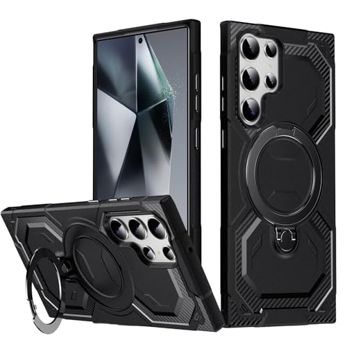 HTXWXJC Handyhülle für Galaxy S22 Ultra, Samsung S22 Ultra SM-S908B Ringhalter, integrierte magnetische Autohalterung, stoßfeste TPU-Schutzhülle für Samsung Galaxy S22 Ultra, Schwarz HTXWXJC Handyhülle für Galaxy S22 Ultra, Samsung S22 Ultra SM-S908B Ringhalter, integrierte magnetische Autohalterung, stoßfeste TPU-Schutzhülle für Samsung Galaxy S22 Ultra, Schwarz von HTXWXJC