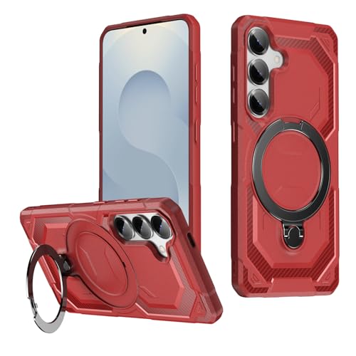 HTXWXJC Handyhülle für Galaxy S23 FE, Samsung S23 FE SM-S7110B Ringhalter, integrierte magnetische Autohalterung, stoßfeste TPU-Schutzhülle für Samsung Galaxy S23 FE, Rot HTXWXJC Handyhülle für Galaxy S23 FE, Samsung S23 FE SM-S7110B Ringhalter, integrierte magnetische Autohalterung, stoßfeste TPU-Schutzhülle für Samsung Galaxy S23 FE, Rot von HTXWXJC