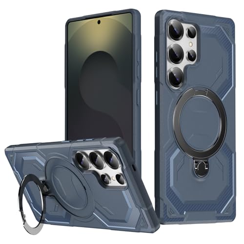 HTXWXJC Handyhülle für Galaxy S25 Ultra, Samsung S25 Ultra SM-S928B Ringhalter, integrierte magnetische Autohalterung, stoßfeste TPU-Schutzhülle für Samsung Galaxy S25 Ultra, Blau HTXWXJC Handyhülle für Galaxy S25 Ultra, Samsung S25 Ultra SM-S928B Ringhalter, integrierte magnetische Autohalterung, stoßfeste TPU-Schutzhülle für Samsung Galaxy S25 Ultra, Blau von HTXWXJC