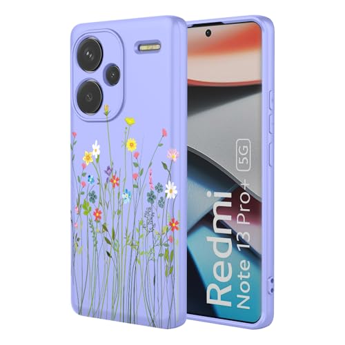 HTXWXJC Handyhülle für Redmi Note 13 Pro+ 5G, 23090RA98 Hülle, stoßfest, flexibel, TPU, weich, Blumenmuster, Handyhülle für Xiaomi Redmi Note 13 Pro+ Plus, lila Blume HTXWXJC Handyhülle für Redmi Note 13 Pro+ 5G, 23090RA98 Hülle, stoßfest, flexibel, TPU, weich, Blumenmuster, Handyhülle für Xiaomi Redmi Note 13 Pro+ Plus, lila Blume von HTXWXJC