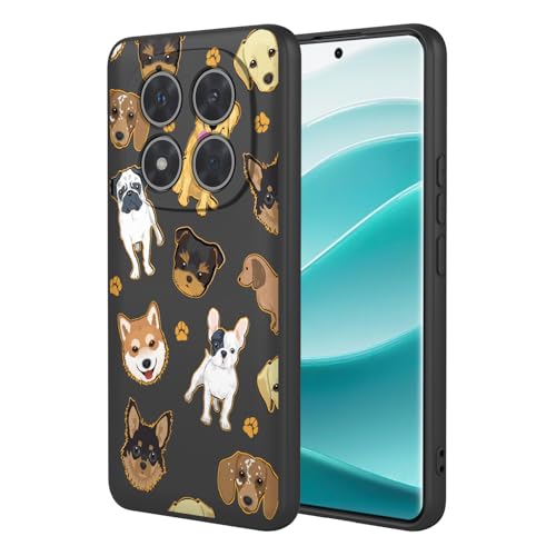 HTXWXJC Handyhülle für Redmi Note 14 Pro, stoßfest, flexibel, Stoßstange, TPU, weiche Hülle, Hundemuster, Handyhülle für Xiaomi Redmi Note 14 Pro, schwarzer Hund HTXWXJC Handyhülle für Redmi Note 14 Pro, stoßfest, flexibel, Stoßstange, TPU, weiche Hülle, Hundemuster, Handyhülle für Xiaomi Redmi Note 14 Pro, schwarzer Hund von HTXWXJC