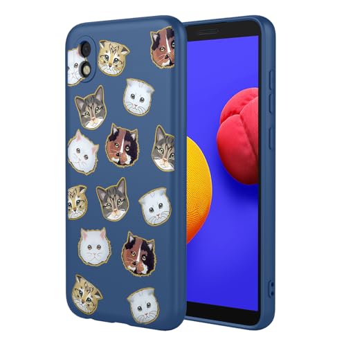 HTXWXJC Handyhülle für Samsung Galaxy A01 Core, Samsung Galaxy M01 Core, stoßfest, flexibel, Stoßschutz, TPU, weiche Hülle, Katzenmuster, Handyhülle für Samsung Galaxy A3 Core, blaue Katze HTXWXJC Handyhülle für Samsung Galaxy A01 Core, Samsung Galaxy M01 Core, stoßfest, flexibel, Stoßschutz, TPU, weiche Hülle, Katzenmuster, Handyhülle für Samsung Galaxy A3 Core, blaue Katze von HTXWXJC