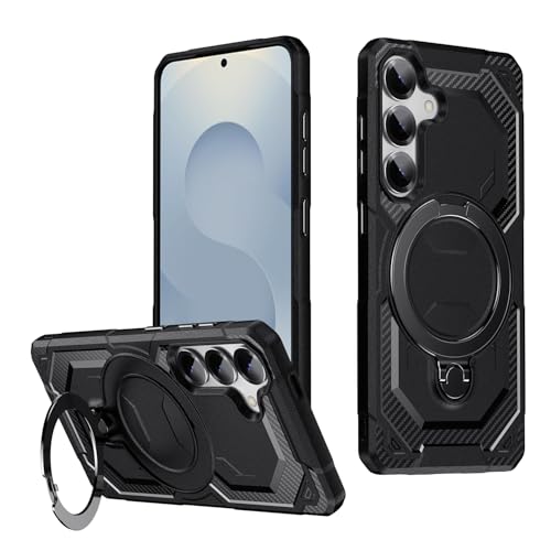 HTXWXJC Handyhülle für Samsung Galaxy S25+, Samsung Galaxy S24+ Hülle SM-S926B SM-S936B Ringhalter, integrierte magnetische Autohalterung, stoßfeste TPU-Schutzhülle für Samsung S25 Plus, Schwarz HTXWXJC Handyhülle für Samsung Galaxy S25+, Samsung Galaxy S24+ Hülle SM-S926B SM-S936B Ringhalter, integrierte magnetische Autohalterung, stoßfeste TPU-Schutzhülle für Samsung S25 Plus, Schwarz von HTXWXJC