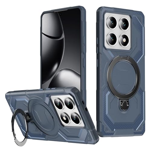 HTXWXJC Handyhülle für Xiaomi 14T Pro, 2407FPN8EG Ringhalter, integrierte magnetische Autohalterung, stoßfeste TPU-Schutzhülle für Xiaomi 14T Pro, Blau HTXWXJC Handyhülle für Xiaomi 14T Pro, 2407FPN8EG Ringhalter, integrierte magnetische Autohalterung, stoßfeste TPU-Schutzhülle für Xiaomi 14T Pro, Blau von HTXWXJC