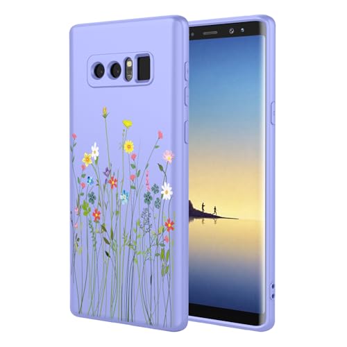 HTXWXJC Schutzhülle für Galaxy Note8, SM-N950, Samsung Note 8, stoßfest, flexibel, TPU, weich, Blumenmuster, lila Blume HTXWXJC Schutzhülle für Galaxy Note8, SM-N950, Samsung Note 8, stoßfest, flexibel, TPU, weich, Blumenmuster, lila Blume von HTXWXJC
