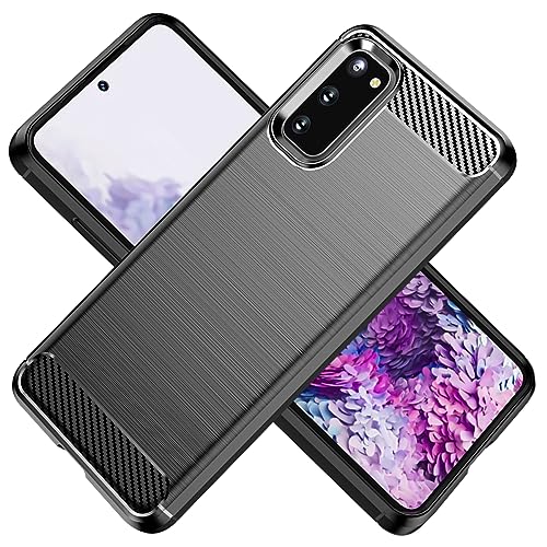 HTXWXJC Schutzhülle für Galaxy S20, Samsung S20 SM-G981U, dünn, Kohlefaser, TPU, Gummi, kratzfest, stoßfest, Schwarz HTXWXJC Schutzhülle für Galaxy S20, Samsung S20 SM-G981U, dünn, Kohlefaser, TPU, Gummi, kratzfest, stoßfest, Schwarz von HTXWXJC