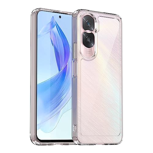 HTXWXJC Schutzhülle für Honor 90 Lite, Honor X50i CRT-NX1 Hülle mit Displayschutzfolie, kristallklares Polycarbonat, harte Rückseite, stoßfest, schlanke, dünne Handyhülle für Honor 90 Lite, von HTXWXJC