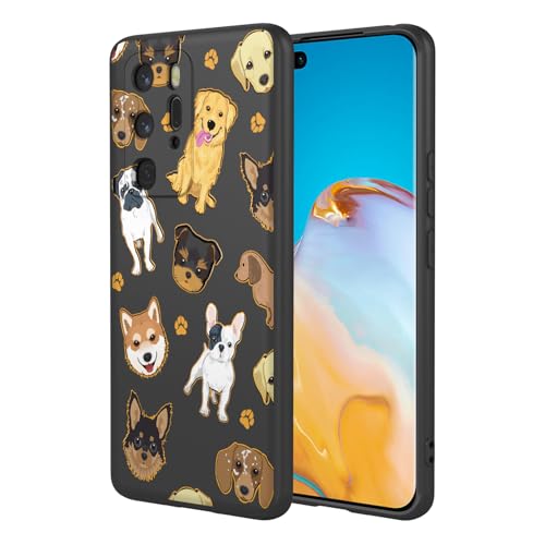 HTXWXJC Schutzhülle für Huawei P40 Pro, ELS-NX9, ELS-N04, ELS-AN00, ELS-TN00, stoßfest, flexibel, TPU, weiche Hülle, Hundemuster, Handyhülle für Huawei P40 Pro, schwarzer Hund HTXWXJC Schutzhülle für Huawei P40 Pro, ELS-NX9, ELS-N04, ELS-AN00, ELS-TN00, stoßfest, flexibel, TPU, weiche Hülle, Hundemuster, Handyhülle für Huawei P40 Pro, schwarzer Hund von HTXWXJC