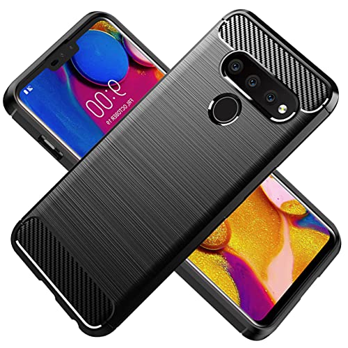 HTXWXJC Schutzhülle für LG G8S ThinQ, LG G8S LMG810, LM-G810, LMG810EAW, schmal, dünn, Karbonfaser, TPU, Gummi, kratzfest, stoßfest, Schwarz HTXWXJC Schutzhülle für LG G8S ThinQ, LG G8S LMG810, LM-G810, LMG810EAW, schmal, dünn, Karbonfaser, TPU, Gummi, kratzfest, stoßfest, Schwarz von HTXWXJC