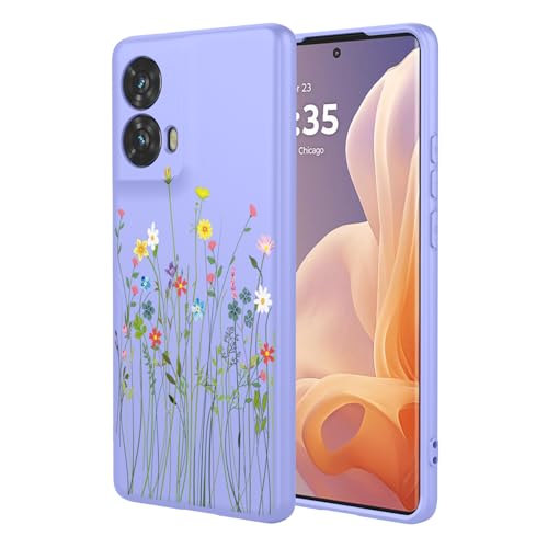 HTXWXJC Schutzhülle für Moto Edge 50 Fusion, Motorola Edge 50 Fusion, stoßfest, flexibel, TPU, weiche Schutzhülle, Blumenmuster, violette Blume HTXWXJC Schutzhülle für Moto Edge 50 Fusion, Motorola Edge 50 Fusion, stoßfest, flexibel, TPU, weiche Schutzhülle, Blumenmuster, violette Blume von HTXWXJC