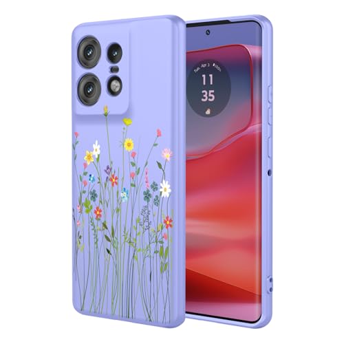 HTXWXJC Schutzhülle für Motorola Moto Edge 50 Pro, stoßfest, flexibel, TPU, weiche Hülle, Blumenmuster, Handyhülle für Motorola Edge 50 Pro, lila Blume HTXWXJC Schutzhülle für Motorola Moto Edge 50 Pro, stoßfest, flexibel, TPU, weiche Hülle, Blumenmuster, Handyhülle für Motorola Edge 50 Pro, lila Blume von HTXWXJC